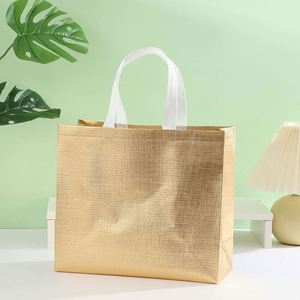 Sac écologique en non-tissé imprimé sérigraphié avec poignée longue, personnalisé pour supermarché, vêtements et cadeaux - Product Image 3