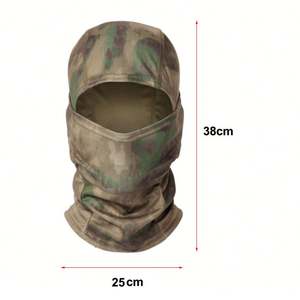 Balaclava multi-pièces personnalisée, logo personnalisé, couleur unie, tricotée, masques de ski camouflage pour le cyclisme, l'été, les activités de plein air, couvre-chef tactique camouflage - Product Image 3