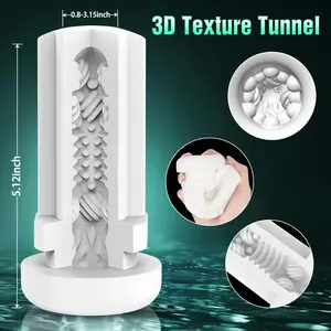 Männliche Masturbation Tasse Teleskop beheizt Saugen Tasche Muschi Sex Maschinen Spielzeug Erwachsene Waren für männliche Vagina Mastur bator - Product Image 5