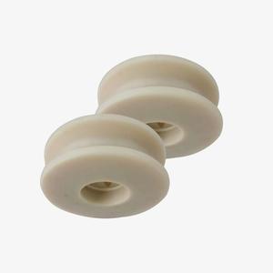 8569 Nylon <b>Wheels</b> 1*1 Custom Made White <b>Plastic</b> Parts For Industrial Use - Product Image 1