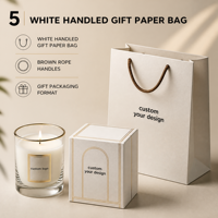 Bougies en cire de soja parfumées en verre transparent sur mesure, avec bordure métallique, boîte cadeau, sac en papier, parfum personnalisé, fabricant OEM ODM