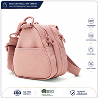 Nouveau Sac à Bandoulière Design 5,8L Extensible, Sac Croisé Charmant pour Fête, Plage, Travail, École, Tissu Polyester, Logo Personnalisé, MOQ300, BSCI, ISO
