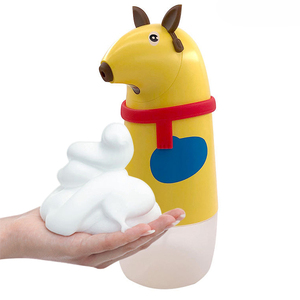 自動泡石鹸ディスペンサー子供用アニマルデザインABS素材 & 赤外線センサータッチレス浴室子供手洗い - Product Image 1