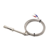 Sonde de température industrielle en acier inoxydable RTD PT100 Vis K Type Capteur de température Thermocouple