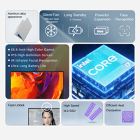 Portátil CoreNest de Alto Rendimiento con Intel I7 1255U, Reconocimiento Facial, Pantalla de 15.6 Pulgadas, 8GB/16GB de RAM, Portátil para Oficina y Negocios
