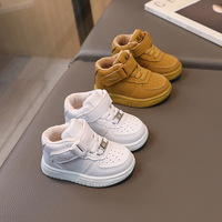 Baskets montantes décontractées pour bébés, nouveau design, chaussures de sport unisexe blanches légères pour l'hiver, vente en gros