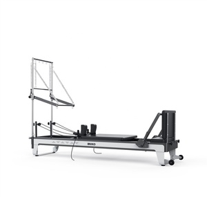 Oferta Especial: Reformer <span class=keywords><strong>INIKO</strong></span> H006E con Media Torre, Acero Laminado en Frío, Equipo de Yoga y Pilates, 2400x600x1685mm - Product Image 1