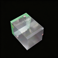 Boîte en plastique pliable transparente en PET recyclable avec logo personnalisé, emballage idéal pour cadeaux et présentations de cosmétiques, de parfums et de jouets