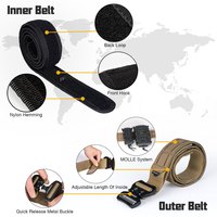 Ceinture tactique pour homme avec pochette pour chargeur 3-en-1, gilet de poitrine de chasse à dégagement rapide, ceinture tactique