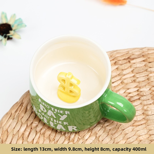 Mug en céramique 3D transfrontalier avec poignée, nouveau design de dessin animé, compatible lave-vaisselle et micro-ondes, pour la maison, le bureau, le <span class=keywords><strong>petit</strong></span>-déjeuner, le lait, le <span class=keywords><strong>café</strong></span>, rouge - Product Image 4