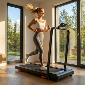 Tapis Roulant Elettrico Portatile per Uso Domestico con Display LED, Pieghevole, Wireless, Capacità 100kg, in Acciaio e ABS - Product Image 6