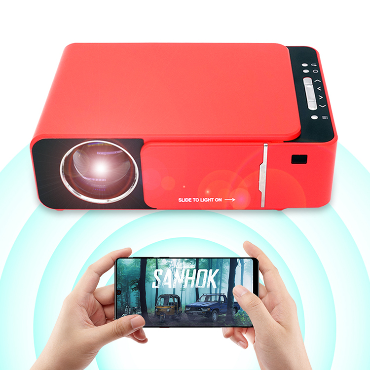 Best Seller Android Version Upgrade 3000 Lumens 1280*720p Portable Wifi Same Screen T6 Projector Beamer
