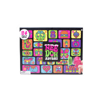 Calendrier de l'Avent Needoh : Boîte Mystère de Jouets à Presser, Coffret Cadeau Squishy pour Enfants, Jouet Anti-Stress Perforateur Surprise