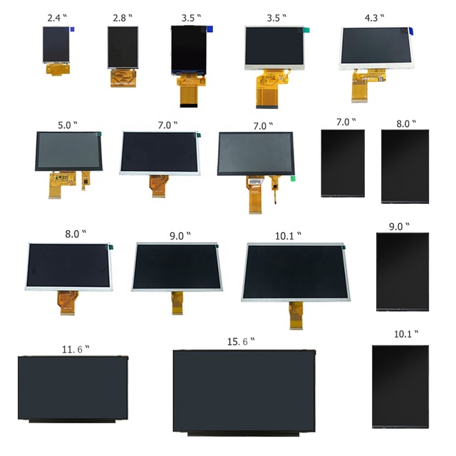 10 10.1 12.1 Inch Industrial TFT LCD Panel High Brightness Touchscreen Module with Custom RGB LVDS EDP Interface