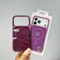 Coque Magnétique en Cristal PC TPU Souple Antichoc pour iPhone 17/18 Pro Max