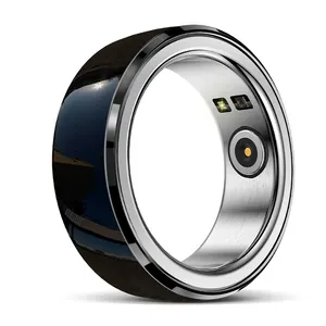 R2 Smart Ring NFC App Control Gesundheitsüberwachung Keramik Edelstahl IP68 wasserdichter intelligenter Ring für Männer und Frauen