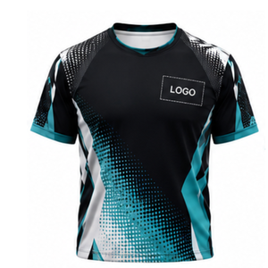 Maillot de sport personnalisé par sublimation, séchage rapide, polyester, tenue d'équipe, t-shirt d'entraînement e-sport, vente en gros OEM - Product Image 5