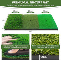 Filet d'entraînement de golf 10x7FT en polyester renforcé de fibre de verre, blanc et noir, durable, pour l'entraînement au swing et aux aides de frappe, idéal pour le chipping