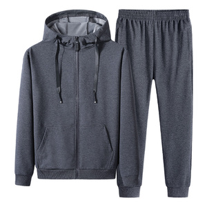 Nouveau costume à capuche cardigan en pur coton au printemps et en automne Sports de loisirs pull ample grande taille logo personnalisé costumes fitness - Product Image 6