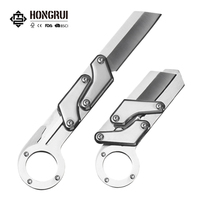 Couteau pliant de poche Hongrui, vente en gros personnalisée, acier 3Cr13, manche multifonctionnel, couteau de survie pliant pour l'extérieur