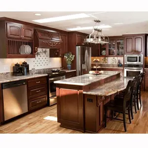 Chất Lượng Tốt Nhất Lưu Trữ Nhà Bếp Phong Cách Đảo Sang Trọng Antique Bất Gỗ Tủ Bếp - Product Image 6