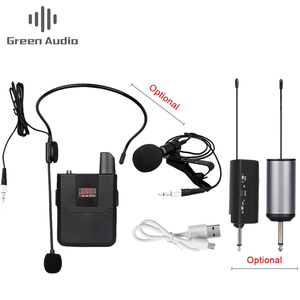 GAW101 MICRÓFONO INALÁMBRICO cámara de micrófono auricular inalámbrico sistema Lavalier micrófono de solapa para la cámara del teléfono maestro hablar en público - Product Image 1