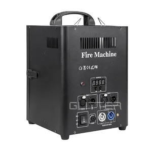 Profissional Stage DMX512 Controle 4M High Flame Projector Fire Thrower Double Head Flame Machine
