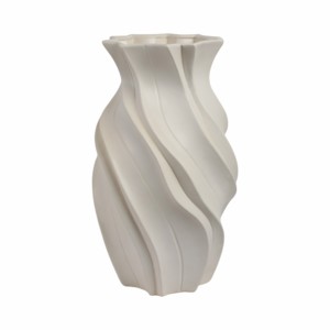 Vaso in ceramica con design scultoreo a spirale per l'arredamento del soggiorno - Product Image 3