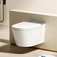 Toilette moderne suspendue murale en céramique Toilette WC bol Inodoro Sanitaire avec capteur automatique Toilette murale intelligente pour hôtel