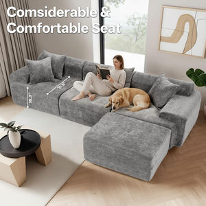 Sofá Cama Moderno de Tela de Tres Plazas con Respaldo Bajo, Compresión al Vacío, Ecológico, para Sala de Estar o Apartamento - Product Image 6