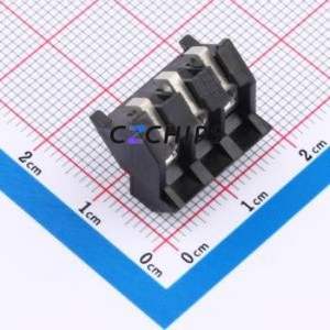 974-D-SMD-DS/03 Screw Terminal Block SMD,P=5mm Connector ( Construction: 1x3P )( Pitch: 5mm )( Color: Black ) - Product Image 2