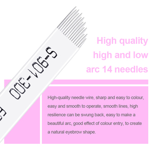Lames de microblading en acier inoxydable, aiguilles jetables pour tatouage des sourcils, pour stylo manuel, artiste PMU, usage professionnel en studio - Product Image 2