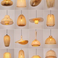 Lustre LED rond en bois fait main de style chinois traditionnel, en gros, directement de l'usine, pour restaurant et salle à manger intérieure