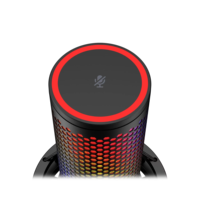 HYPERX Quadcast 2S Mikrofon Profesional RGB yang Ditingkatkan Pencahayaan Kustom yang Dipersonalisasi Peredam Kejut Baru Kualitas Suara Canggih