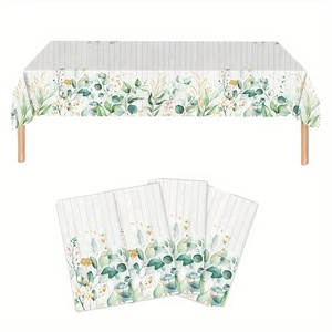 Hình chữ nhật màu đen không thấm nước Khăn trải bàn giấy cho văn phòng nhà đám cưới Dã Ngoại sự kiện bên cho ăn uống và sử dụng ngoài trời - Product Image 6