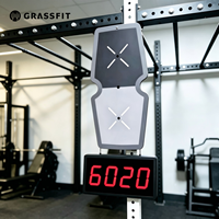 Compteur automatique de wallballs avec laser pour le comptage des répétitions et des cibles, idéal pour l'entraînement, le CrossFit, le HRX et la salle de sport à domicile
