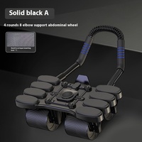 Kit de Roue Abdominale à Rebond Automatique – Équipement d'Entraînement pour le Renforcement du Core, en Caoutchouc, pour la Maison et la Salle de Sport