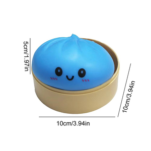 Juguete Blandito de Dumpling al Vapor con Caja Vaporera, Juguete Antiestrés de Rebote, Pelota Sensorial para Aliviar el Estrés para Adultos - Product Image 6