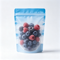 Sachet Doypack Stratifié PET/PE avec Fermeture Éclair, Qualité Alimentaire, Refermable, pour Emballage de Snacks, Noix et Fruits Secs en Vente au Détail