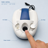 Nébuliseur portable à compresseur alimenté par courant alternatif, kit complet avec filtre à air remplaçable, équipement médical pour nourrissons et adultes