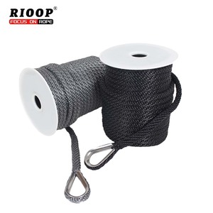 Corda di <span class=keywords><strong>ormeggio</strong></span> ad alta resistenza per navi di grandi dimensioni doppia treccia di Nylon linea di ancoraggio con ditale in acciaio inox e mandrino di plastica - Product Image 4
