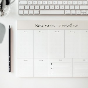 Custom Printing Elegant <strong>Collection</strong> Weekly Schedule Plan Organizational Daily <strong>Planner</strong>