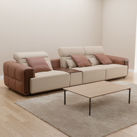 Modernes Umweltfreundliches Echtleder 3-Sitzer Modernes Sofa-Set Möbel Sektionales Modernes Langes Sofa Wohnzimmer-Sofa