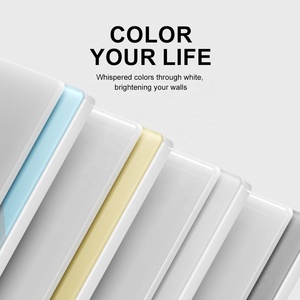 Tiêu chuẩn Mỹ Ổ cắm điện AC 110V ~ 250V 118mm * 75mm PC + Glass Bảng điều chỉnh thái Điện cắm 16A tường ổ cắm màu trắng màu xanh grey - Product Image 3