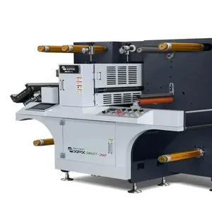 Smart-360 servomotor label die cutter semi or full rotary cut 150T with simple slitting device