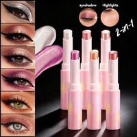 Pensil Eyeshadow dan Highlighter Jelly Efek Dew Terlaris, Ultra Shimmer, Multi Warna