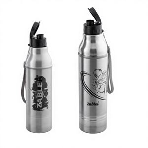 กระติกน้ำสุญญากาศ ANAX 1000 มล. ผลิตจากสแตนเลสสตีลแบบสองชั้น เป็นมิตรต่อสิ่งแวดล้อม เก็บความร้อนและความเย็นได้ พกพาสะดวก สีเงิน - Product Image 1