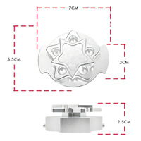 Bouchon de radiateur en alliage d'aluminium CNC en forme de pentagramme pour scooter NMAX, accessoire de modification, Chine