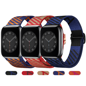 Correa de reloj de nailon tejido para saltar deportivo 49mm 44mm 45mm para Smart <span class=keywords><strong>IWatch</strong></span> Series <span class=keywords><strong>3</strong></span> 4 5 6 7 8 SE Ultra banda de repuesto - Product Image 1