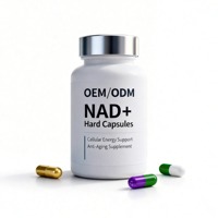 Capsules dures NAD Plus, Nicotinamide Adénine Dinucléotide, Complément nutritionnel, Antioxydant, Vente en gros OEM